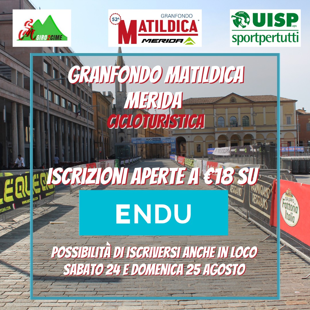 GRANFONDO MATILDICA MERIDA 2024: REGISTRATION FOR THE CYCLE TOUR IS OPEN