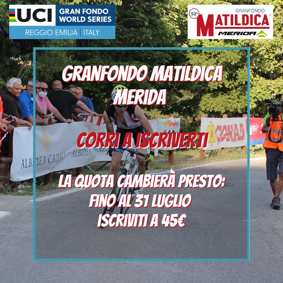 AGGIORNAMENTO PERCORSI GRANFONDO MATILDICA MERIDA 